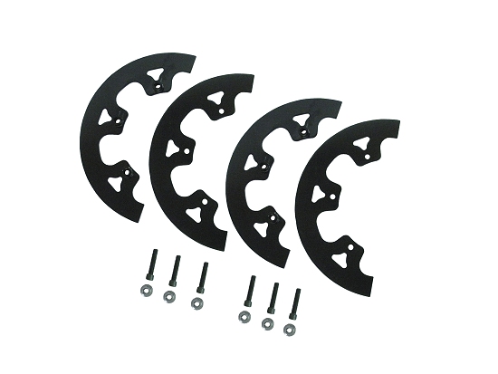 - Aluminum 4 Piece Black Sprocket Guide with Hardware -